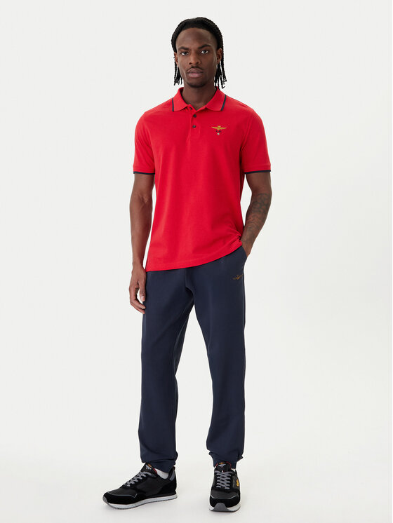 Aeronautica Militare Aeronautica Militare Polokošile 261PO1308UP00082 Červená Regular Fit