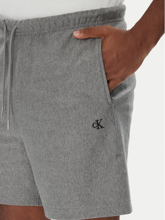 Calvin Klein Jeans Calvin Klein Jeans Športne kratke hlače Premium Terry LV04RC280G Siva Regular Fit