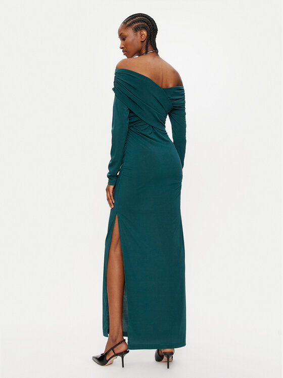 ViCOLO ViCOLO Vakarinė suknelė TS0240 Žalia Slim Fit