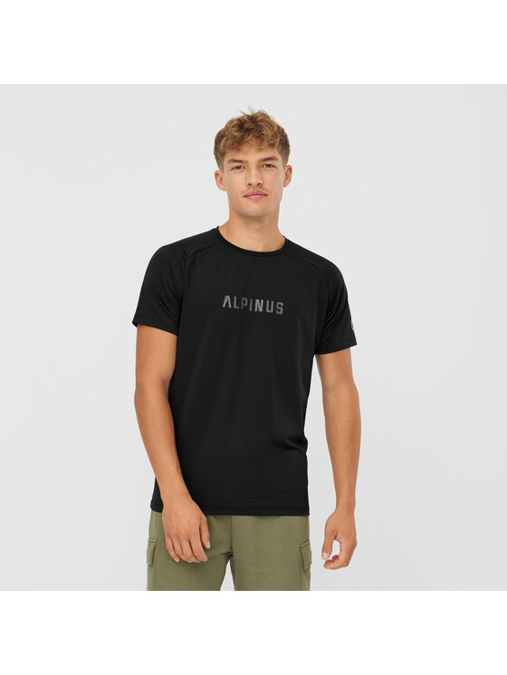 Alpinus Alpinus T-Shirt Dirfi Czarny Regular Fit