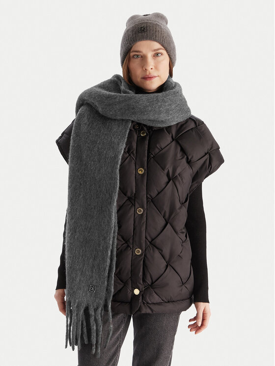 Calvin Klein Calvin Klein Šál Emblem Brushed LV04D8069G Šedá