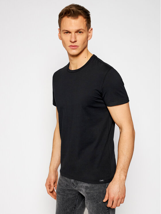 Lee Lee Komplet t-shirtów Twin Pack Crew L680CM01 112117012 Czarny Fitted Fit