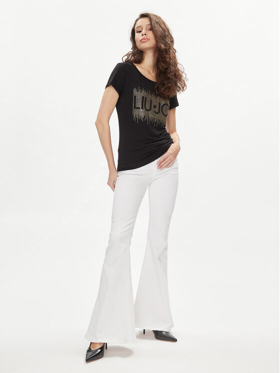 Liu Jo Liu Jo T-Shirt VA4154 JS360 Czarny Regular Fit