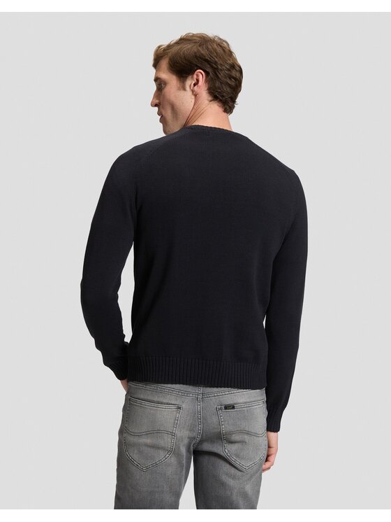 Lee Lee Sweter RAGLAN SWEATER Czarny Regular Fit