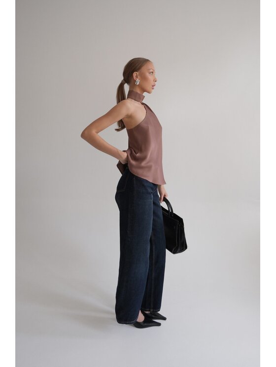 ROSE AVENUE ROSE AVENUE Top ALICE Miedziany Basic Fit