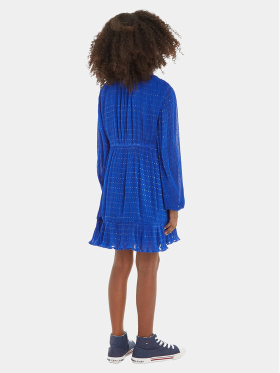 Tommy Hilfiger Tommy Hilfiger Rochie de zi KG0KG07567 Albastru Regular Fit