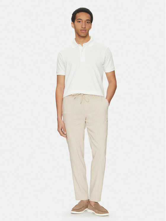 BOSS BOSS Medžiaginės kelnės C-Kane 50540480 Smėlio Slim Fit