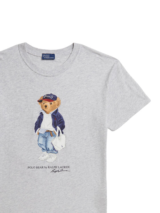 Polo Ralph Lauren Polo Ralph Lauren T-Shirt 211A96261001 Szary Slim Fit