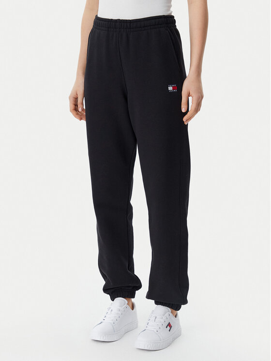 Női Melegítő alsó Tommy Jeans, Méret: XS, Fekete, Badge DW0DW20679