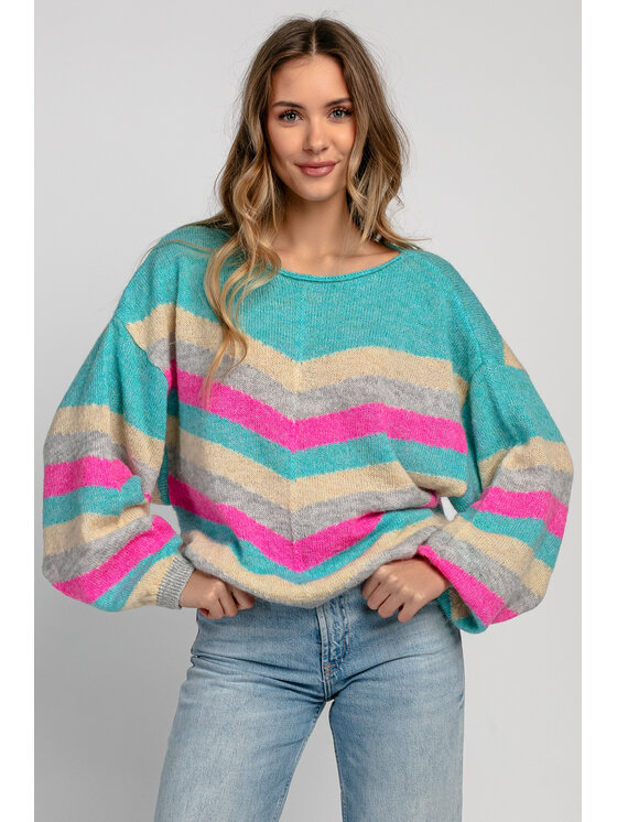 Sweter, rozmiar 40/42, Niebieski, F1970