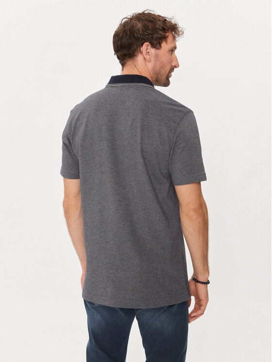 BOSS Boss Polo Peoxfordnew 50507814 Granatowy Relaxed Fit