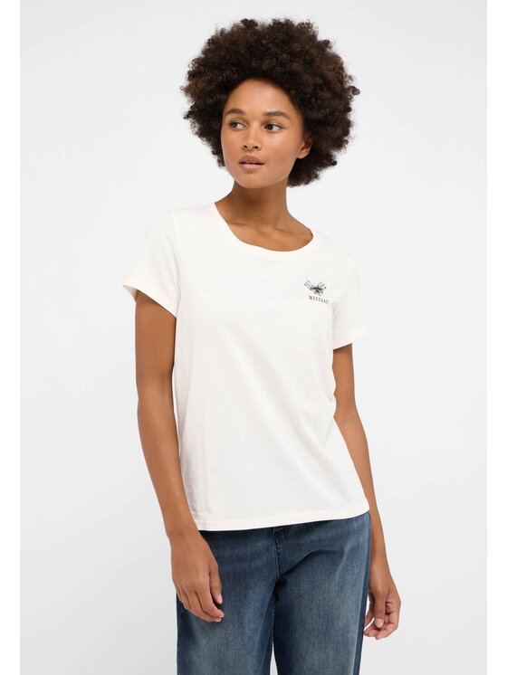 Mustang Mustang T-shirt Alma Bianco Regular Fit