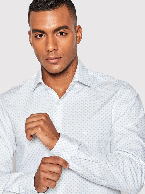 Camicia K10K109829 Bianco Slim Fit