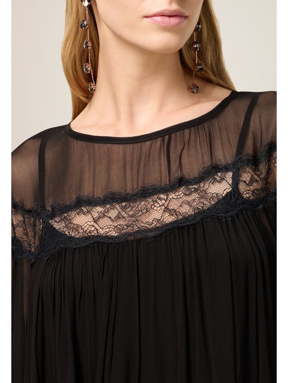 Oltre Oltre Vestito da giorno 7029J000903N033 Nero A-Line Fit