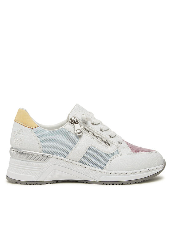 Rieker Rieker Sneakersy N4359-90 Biały