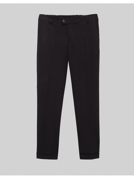 Borgio Borgio Spodnie materiałowe prossedi Czarny Slim Fit
