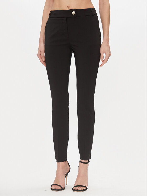 Rinascimento Rinascimento Pantaloni di tessuto CFC0117747003 Nero Regular Fit