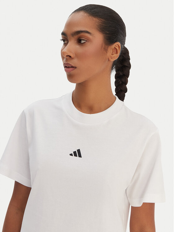 adidas adidas T-Shirt Essentials Small Logo JC5944 Weiß Regular Fit