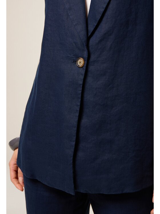 Oltre Oltre Giacca di transizione L023R000028N034 Blu Baggy Fit