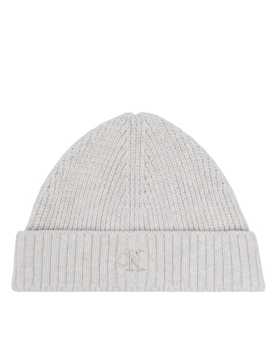 Calvin Klein Jeans Calvin Klein Jeans Set Schal und Mütze Knitted Scarf Beanie Giftbox LVCKFJP00N Hellgrau