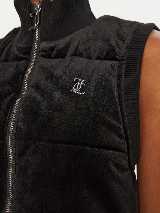 Juicy Couture Juicy Couture Prsluk Thunder JCOGL224555 Crna Slim Fit