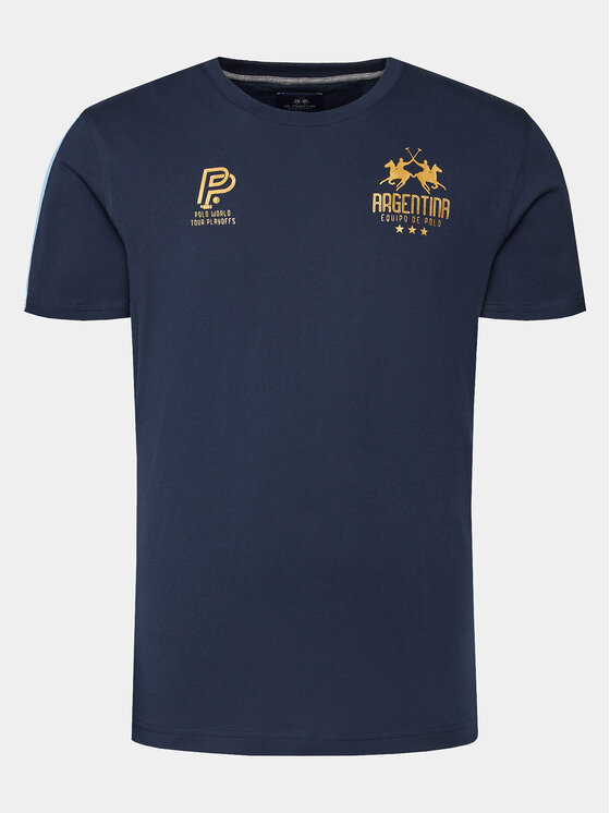 La Martina La Martina T-shirt YMR307 JS206 Tamnoplava Regular Fit