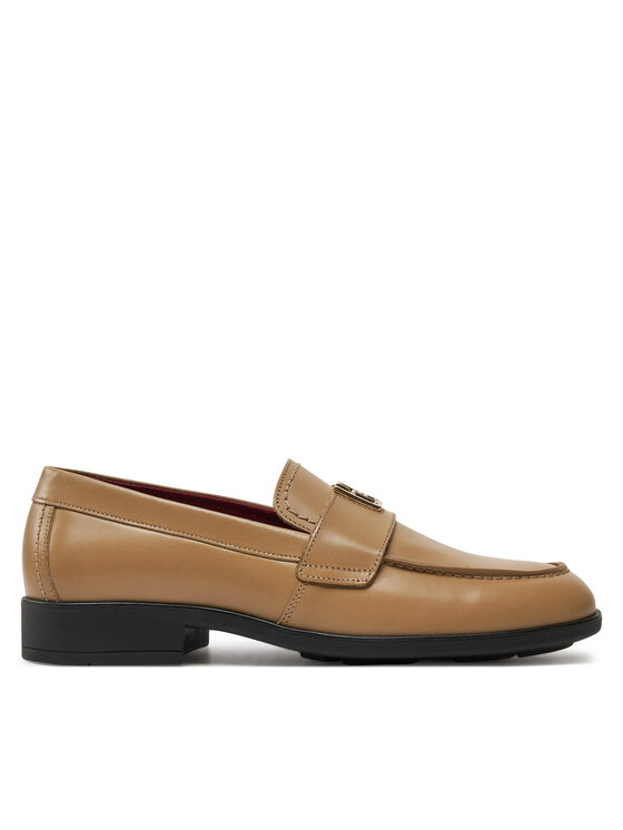 Tommy Hilfiger Tommy Hilfiger Сліпери Th Leather Classic Loafer FW0FW07961 Хакі