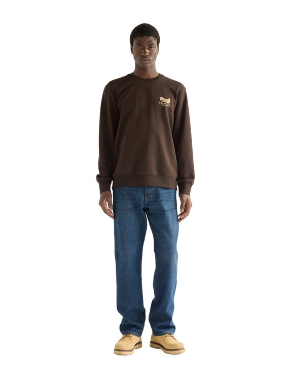 Wrangler Wrangler Bluza 112387742 Brązowy Regular Fit
