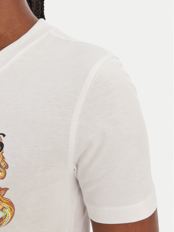 Versace Jeans Couture Versace Jeans Couture T-shirt 80HAHE02 CJ00E Bianco Regular Fit