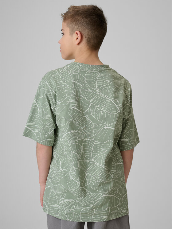 4F 4F T-Shirt BEACHSIDE CHILL Turkusowy Loose Fit