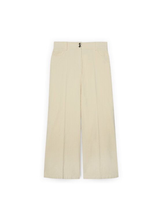 Fiorella Rubino Fiorella Rubino Pantaloni di tessuto P009T005072N021 Crema Regular Fit