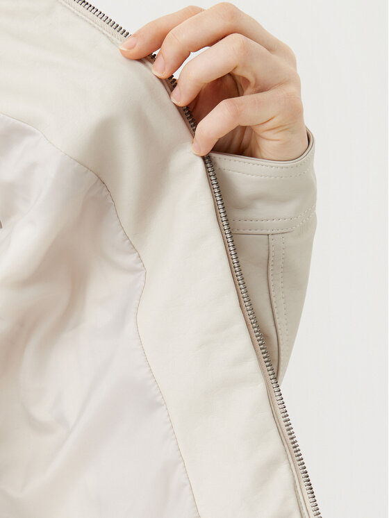 ONLY ONLY Jacke aus Kunstleder Bandit 15081400 Beige Regular Fit