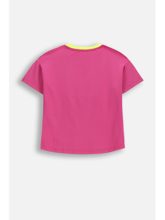Lemon Explore Lemon Explore T-Shirt WL6143201ACG-007 Różowy Regular Fit