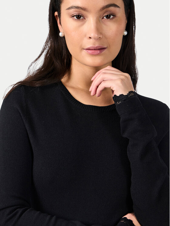 YAS YAS Rochie tricotată Becco 26011181 Negru Regular Fit