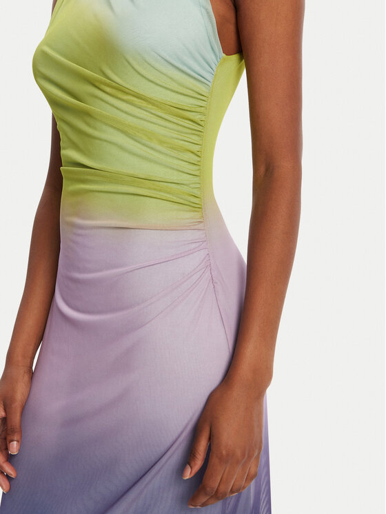 Desigual Desigual Cocktail obleka Lola 25WWVK18 Pisana Slim Fit