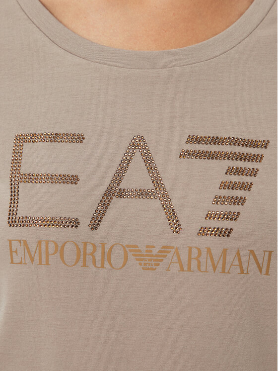 EA7 Emporio Armani EA7 Emporio Armani T-Shirt 7W000536 AF10373 U6100 Béžová Slim Fit
