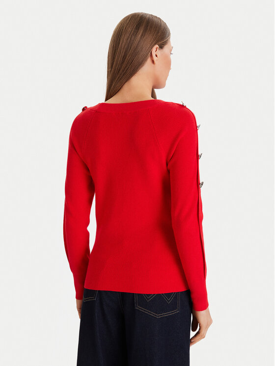 Morgan Morgan Maglione 252-MTECNA Rosso Regular Fit