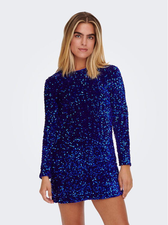 ONLY ONLY Φόρεμα κοκτέιλ Anika 15278822 Σκούρο μπλε Regular Fit