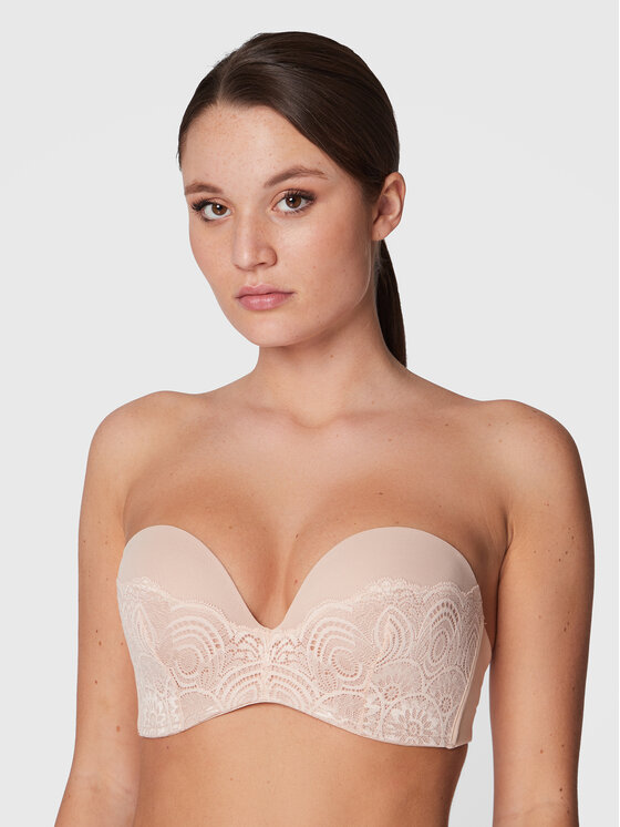 Wonderbra Wonderbra Bardotė liemenėlė WB000BHO Smėlio