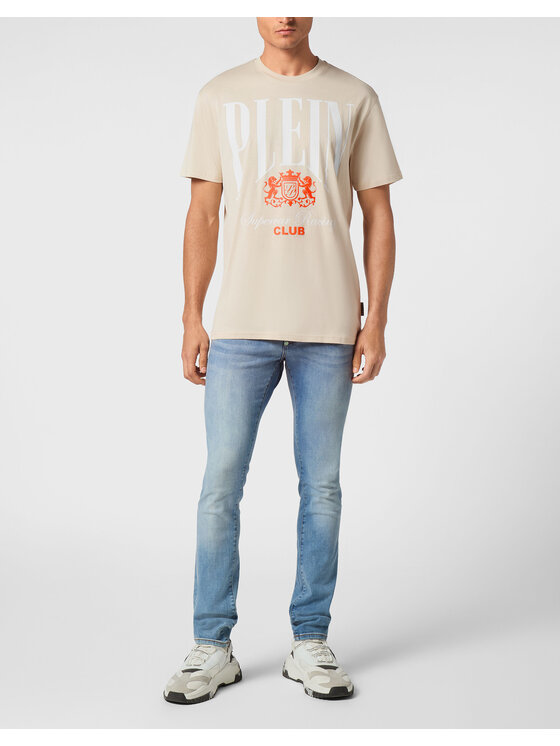 PHILIPP PLEIN PHILIPP PLEIN Tričko 21689 Béžová Regular Fit