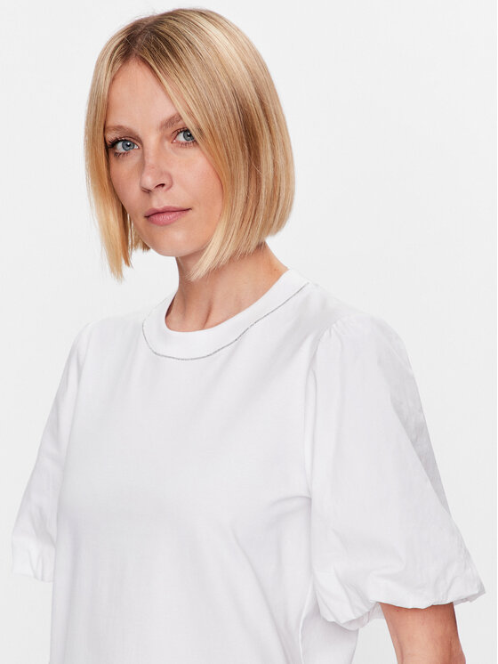 Peserico Peserico Marškinėliai S06654J0 Balta Regular Fit