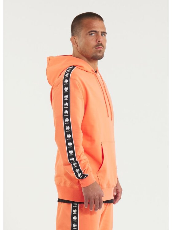 PITBULL PITBULL Bluza Bluza męska z kapturem TAPE NUGGET XXL Pomarańczowy Regular Fit