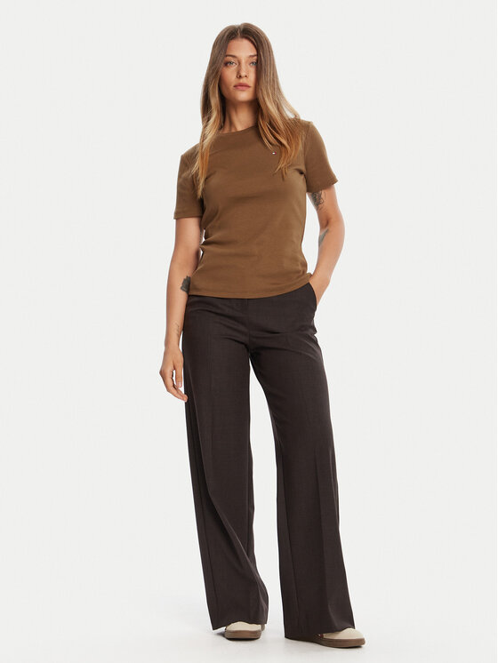 Tommy Hilfiger Tommy Hilfiger Футболка New Cody WW0WW40587 Коричневий Slim Fit