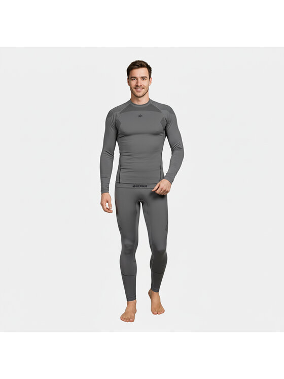 Alpinus Alpinus Komplet bielizny termoaktywnej Hemis Set Szary