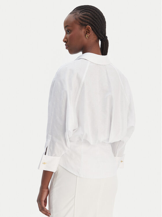 Elisabetta Franchi Elisabetta Franchi Marškiniai CA-141-61E2-V390 Balta Regular Fit