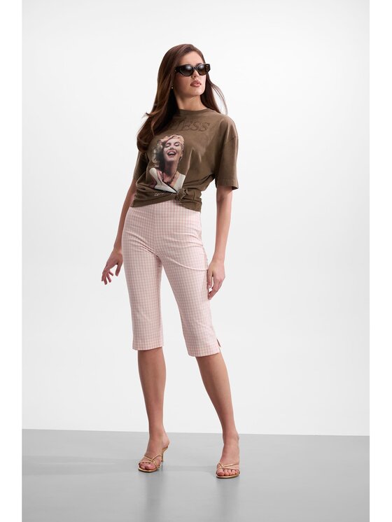 Guess Guess T-Shirt 182691 Brązowy Classic Fit
