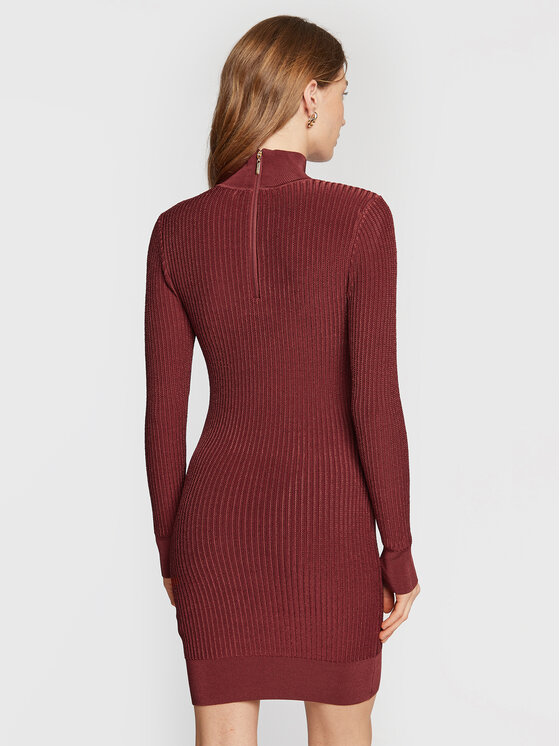 Vestito di maglia 2BGK66 5036Z Rosso Slim Fit