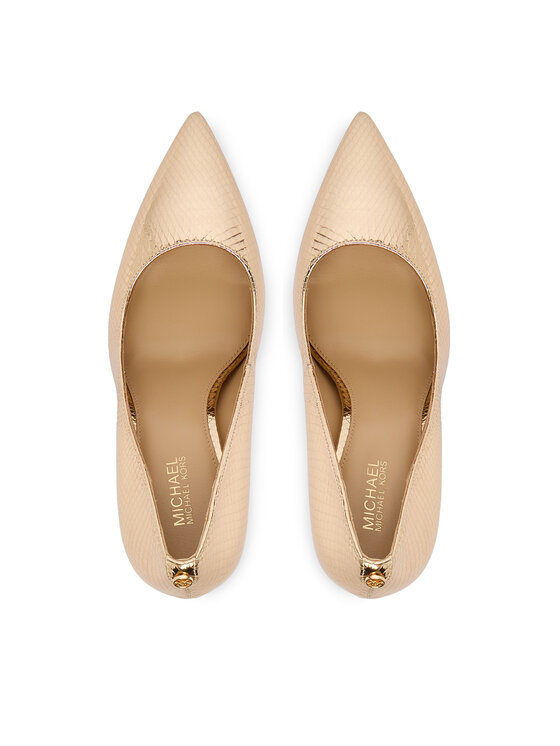 MICHAEL Michael Kors MICHAEL Michael Kors Lodičky Alina Flex High Pump 40R4HNHP1M Zlatá