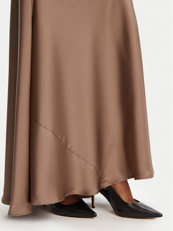 BARDOT BARDOT Večerna obleka Monroe Cowl Neck Maxi 59709DB3 Rjava Regular Fit