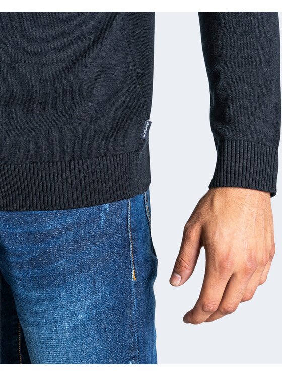 Jack&Jones Jack&Jones Maglione JJEBASIC KNIT MOCK NECK NOOS Nero Basic Fit